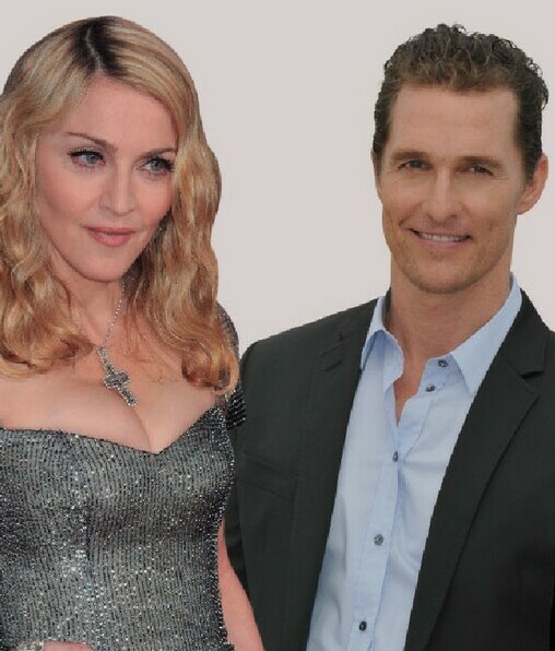 Madonna, Matthew McConaughey y Hugh Jackman (Foto: Shutterstock).