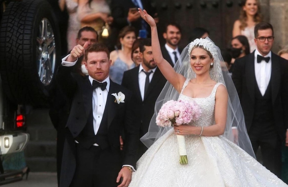 Fernanda Gómez: Vestidos de novia en su boda con Canelo Álvarez (Foto: EFE)