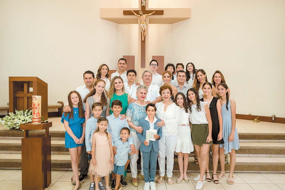 Octavio González acompañado de su familia / Fotos: Rubén Hernández