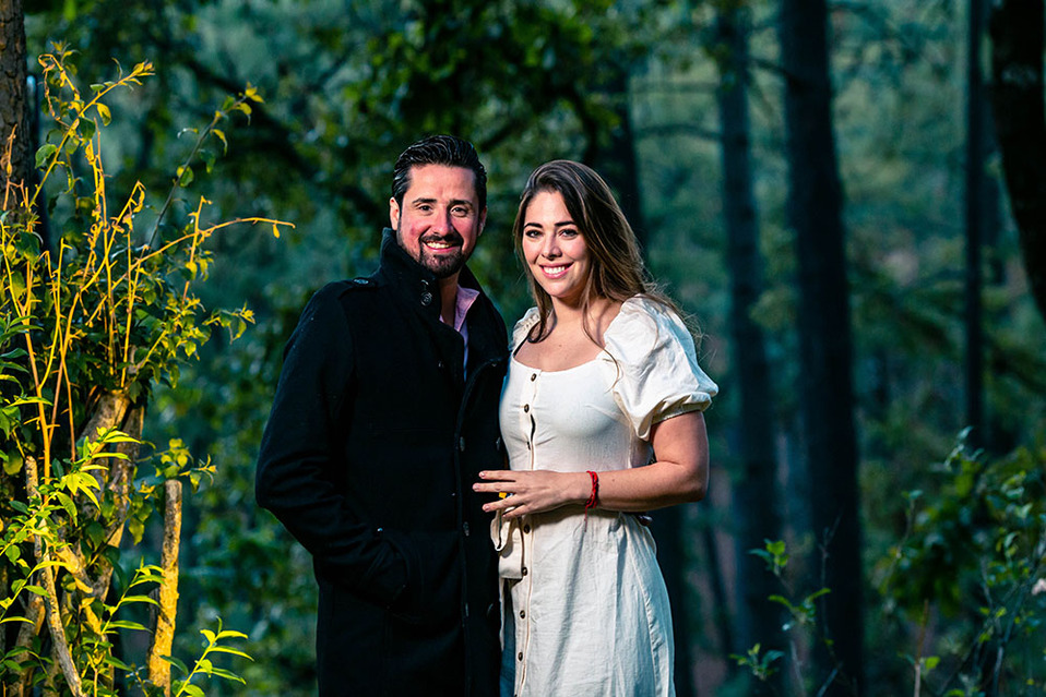 Lore de Anda y César Hernández