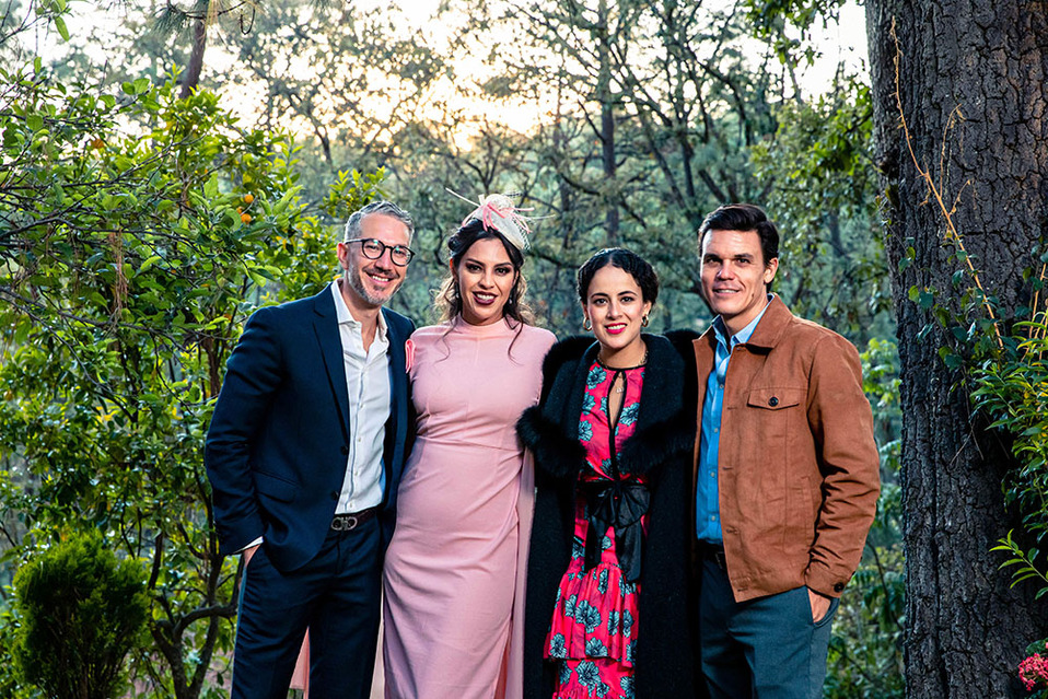 Pedro Macías, Rocío Oyervides, Paola Cabrera y Javier Lozano