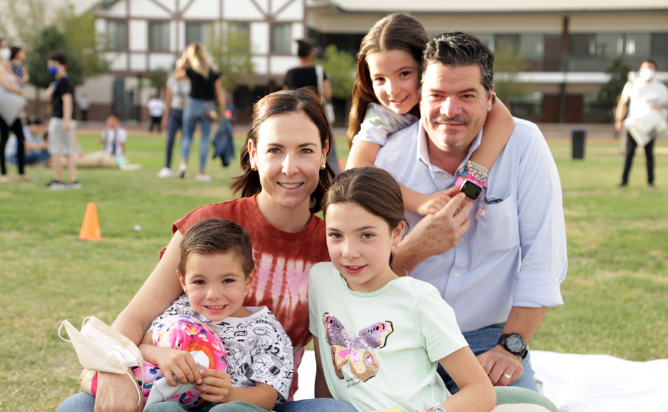 Jorge, Vero, Luisa, Paulina y Jorge