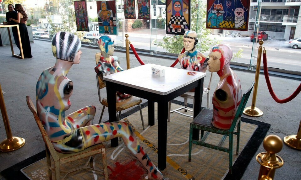 Figuras humanas sobresalieron en la exposición / Foto: Antonio Mireles