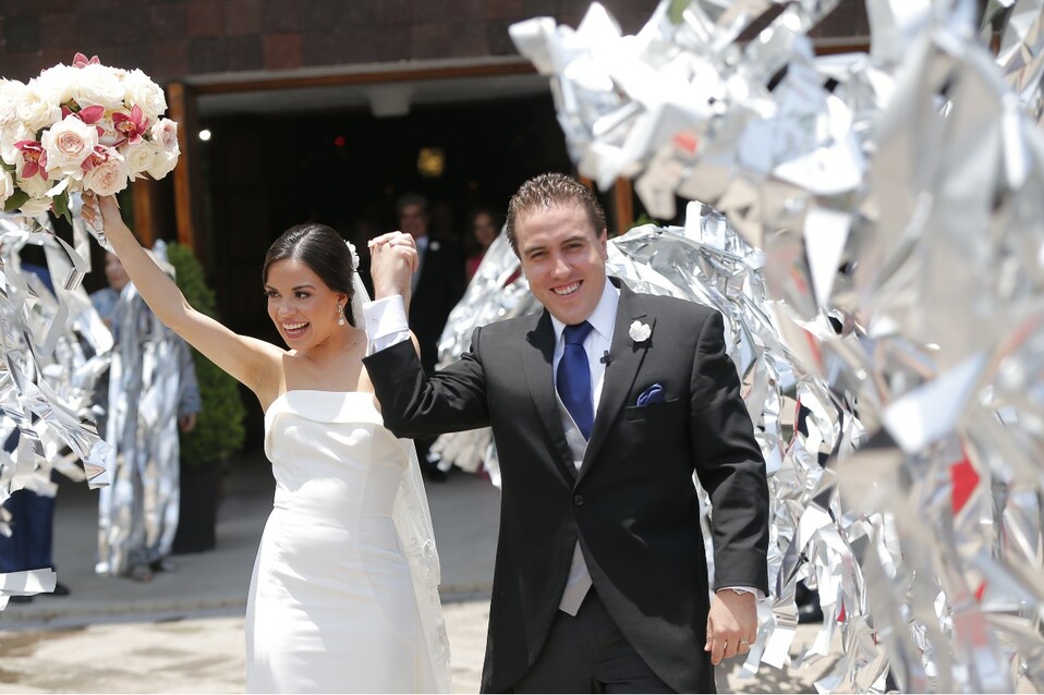 Rosario Benavides y Rafael Plancarte al finalizar la ceremonia / Foto: Omar Valdez