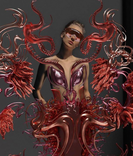 La diseñadora Davina India comparte en sus redes sus creaciones 3D elaboradas con las nuevas tecnologías. Foto: Instagram Davina India