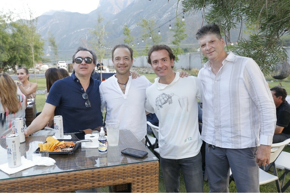 Óscar Garza, Fernando Elizondo, Jorge Stahl y Carlos Torres.  FOTO: DANIEL SALDÍVAR