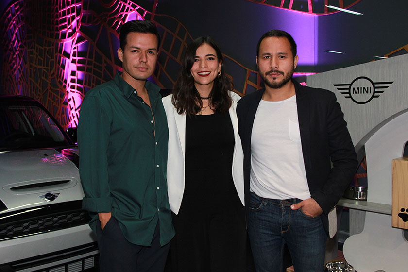 Javier Buenrostro, Paty González y Efrén Lozano