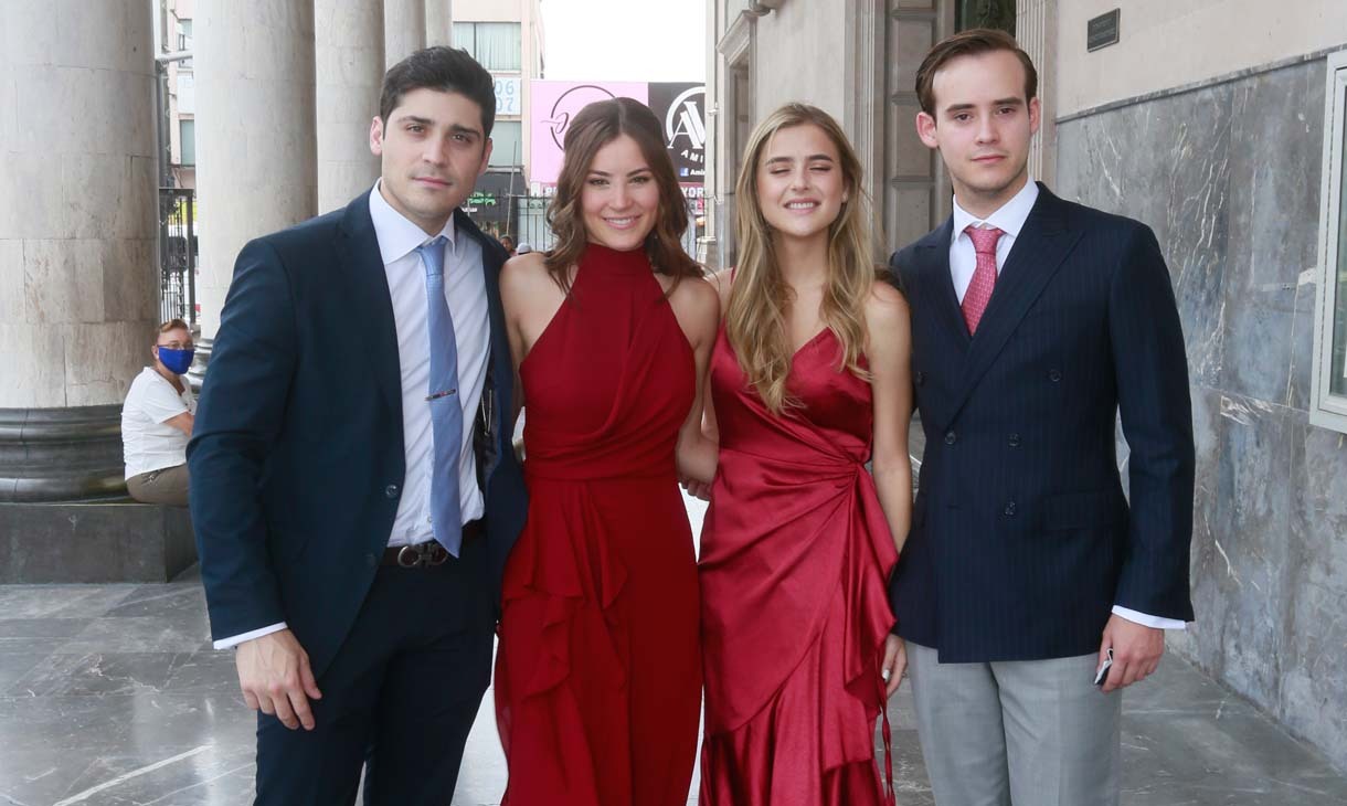 Santiago Guerra, Claudia González, Paulina Escamez y Alberto Hinojosa