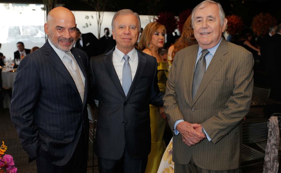 Alberto Villarreal, Oscar de la Garza y Eugenio Clariond / Foto: Daniel Saldívar