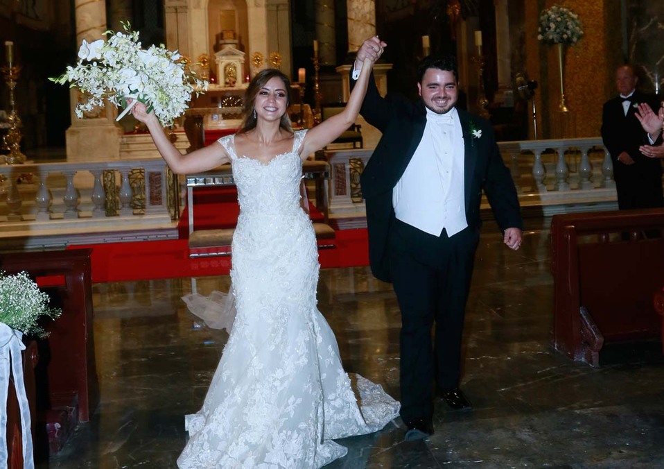 Andrea Lozano y David Cantú