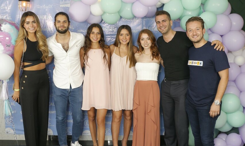 Regina Peredo, Farid Dieck, Jéssica Fernández, Bárbara Valdez, Jéssica de Villa, Moris Dieck y Mauricio Pérez Vargas / Foto: Daniel Saldívar