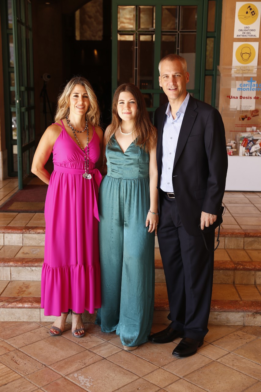 Graciela Pro de Kalifa, Viviana Kalifa y Gerardo Kalifa.  FOTO: DANIEL SALDÍVAR