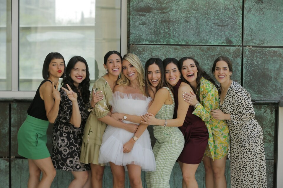 Marianela Peña, Andrea Peña,  America González, Melissa Cortés, Ana Isabel Escalante, Nancy Azpiri, Daniela Garza y Maryfer Malo. FOTO: DANIEL SALDÍVA