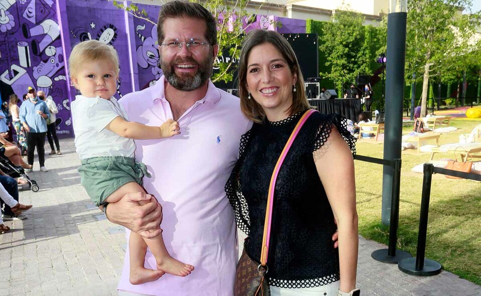 Mike Hengst, Ana Catalina Garza de Hengst y Sophia Hengst / Foto: Omar Valdez