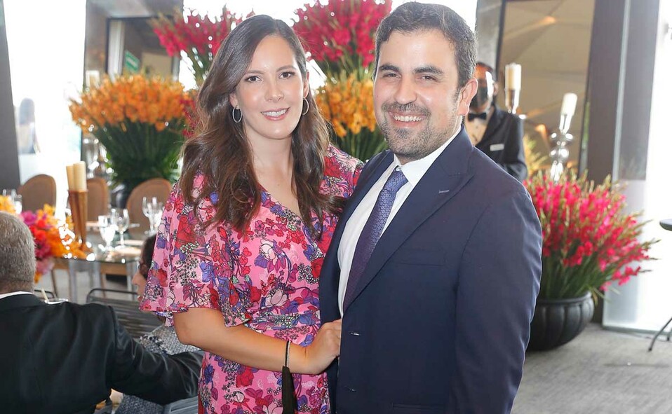Valeria Guajardo de Clariond y David Clariond / Foto: Daniel Saldívar