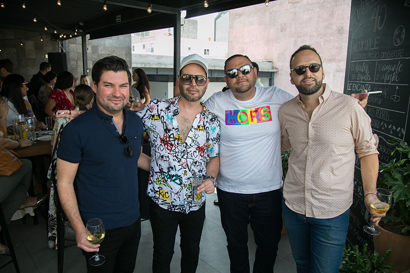 Luis Herrera, Marco Ruiz, Alejandro Solórzano y Fernando Pérez