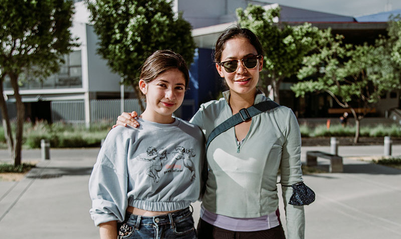 Samantha Villegas y Natalia Guzmán