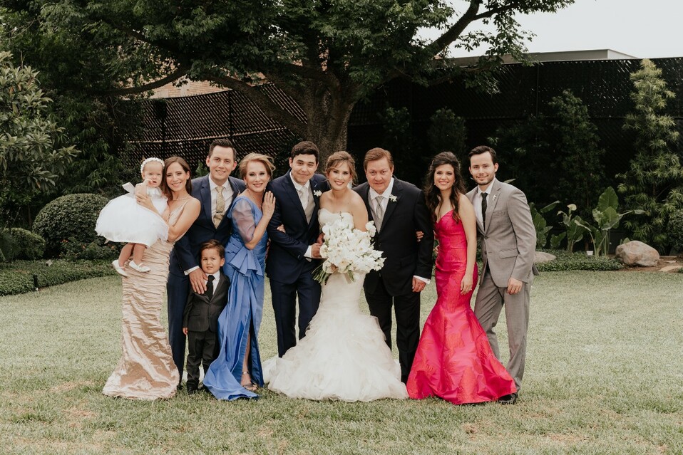 Familia de la novia Zambrano Garza / Foto: Paola Tassinari