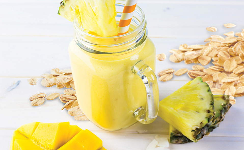 Smoothie de mango y piña