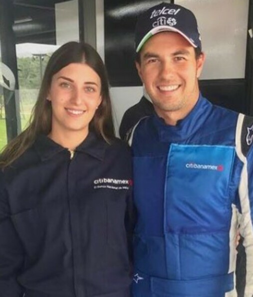 Carola Martínez y Checo Pérez. Foto: Instagram