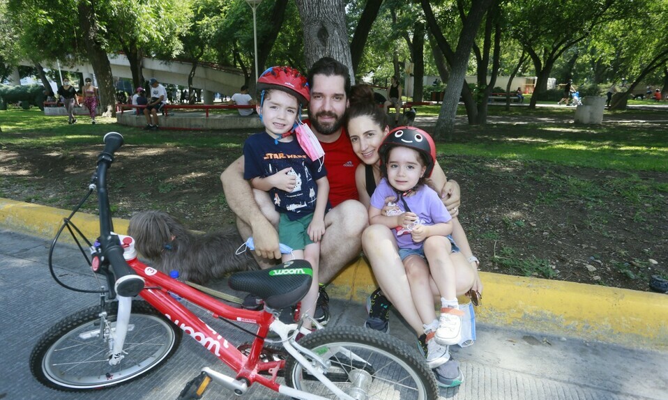 Bernardo García, Raúl García, Gina Ceballos y Lucia García / Foto: Omar Valdez