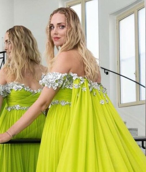 Chiara Ferragni y el vestido de aluminio reciclado que arrasó en Cannes. Foto: Instagram