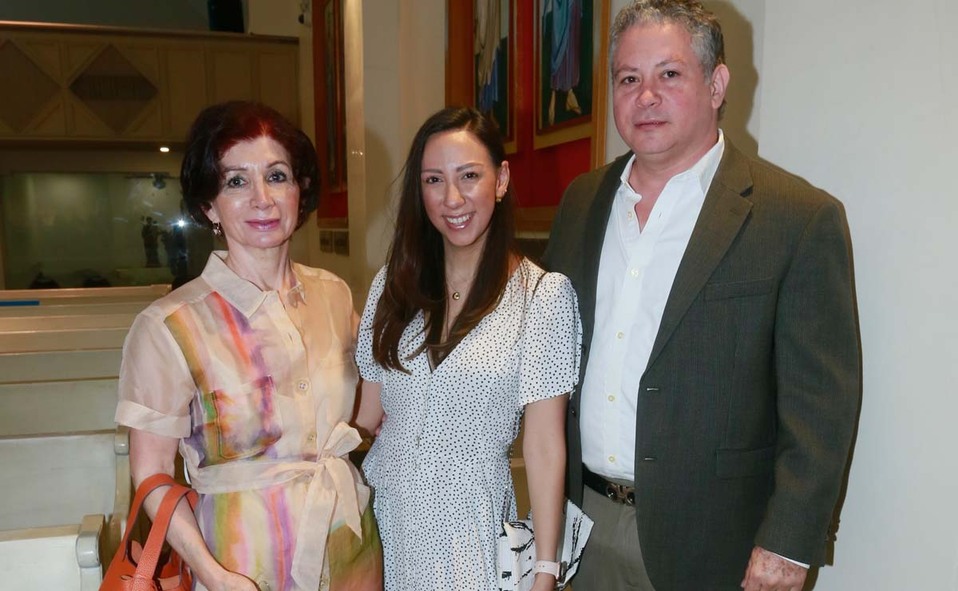 Silvia Morton de Palacios, Valeria Domínguez y Jorge Morton / Fotos: Omar Valdez