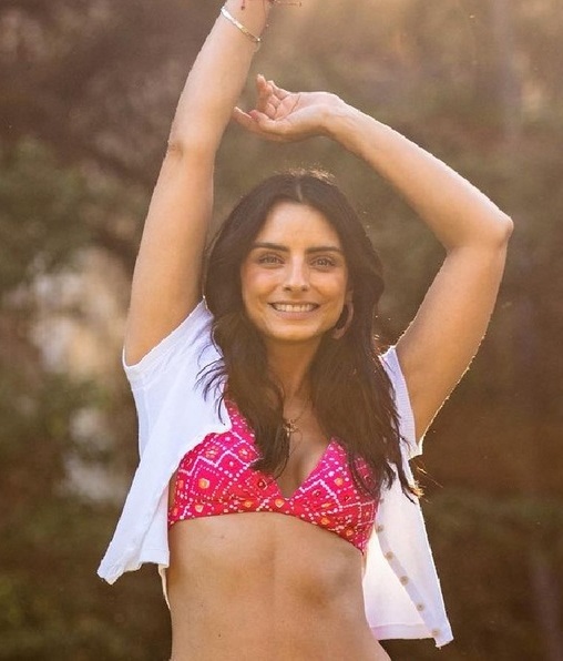 Aislinn Derbez y el bikini que usó en su viaje a Guatemala . (Foto: Instagram).
