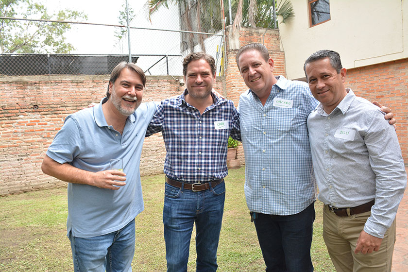 Alejandro Galván, José Alfredo Conde, Carlos Arredondo y Luis Valle