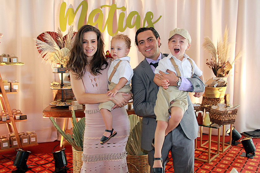 Elena Fafutis, Rafael Sandoval, Matías Sandoval y Rafael Sandoval