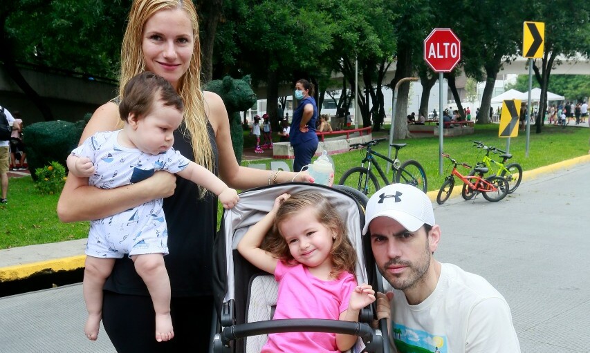 Myriam Meade de Quintanilla, Mateo Quintanilla, MiIena Quintanilla y Jerónimo Quintanilla / Foto: Daniel Saldívar y Omar Valdez