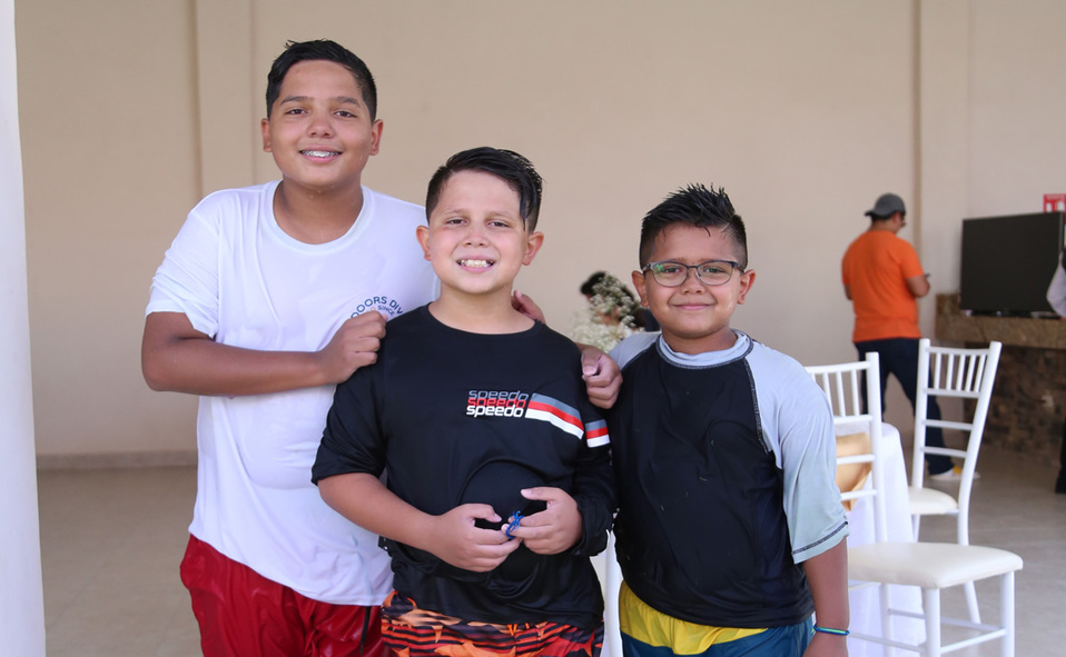 Javier, Nicolás y Rodrigo