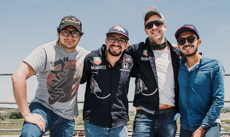 Ricardo, Hiram, Kike Gamez y Carlos Huerta