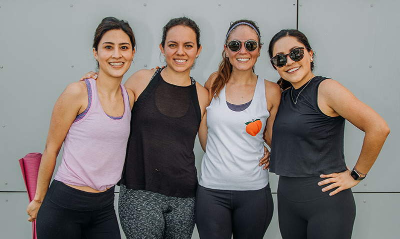 Paulina Aguirre, Leti Torres, Ady Blanca y Liza Aguirre