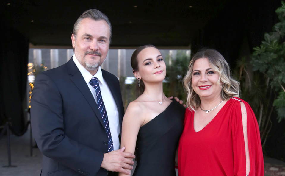 Agustín, Ángela y Claudia