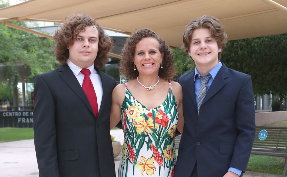 Alberto, Mónica y Miguel