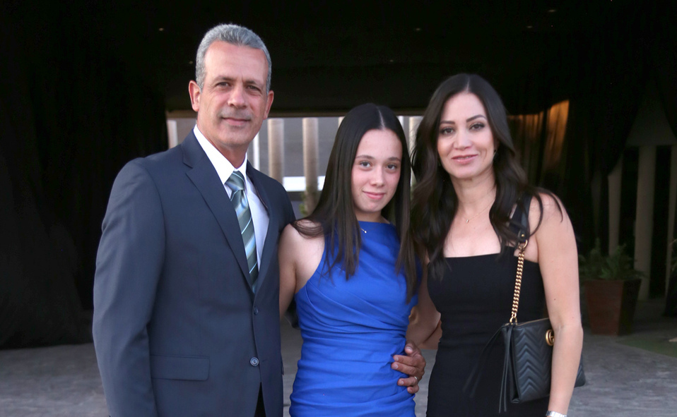 Armando, Regina y Ana Elisa