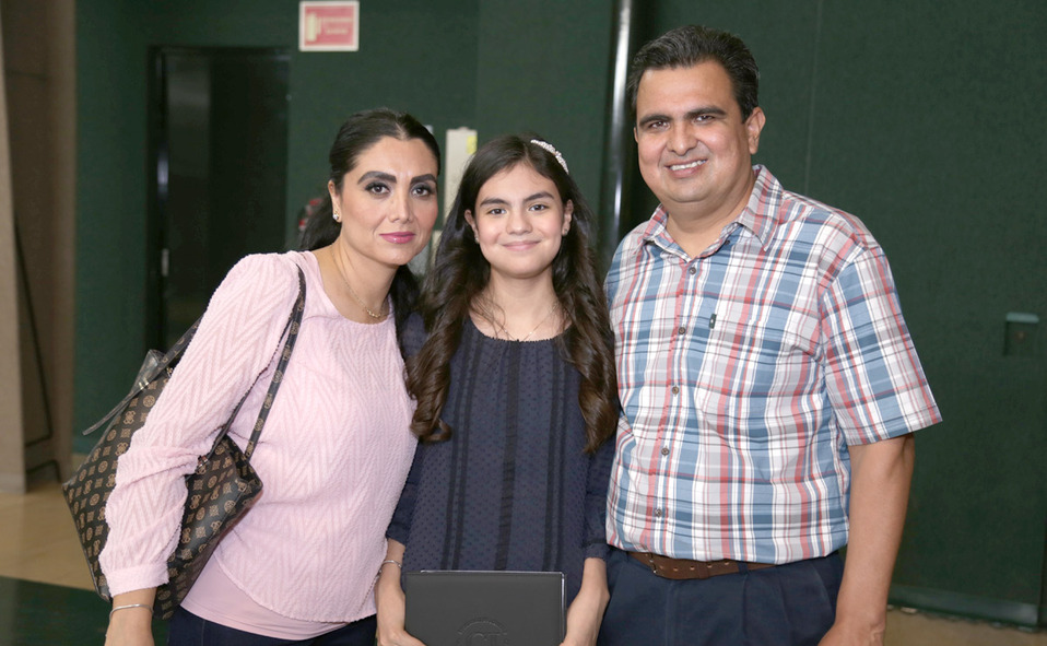 Rocío, Regina y Rodolfo