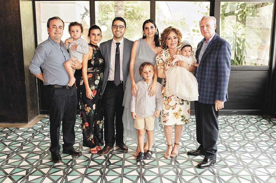 Francisco Azcárraga, Santiago Azcárraga, Daniela González, Rodrigo Azcárraga, Adibe Mina, Francisco Azcárraga, Margarita Salazar, Adibe Azcárraga y Fr