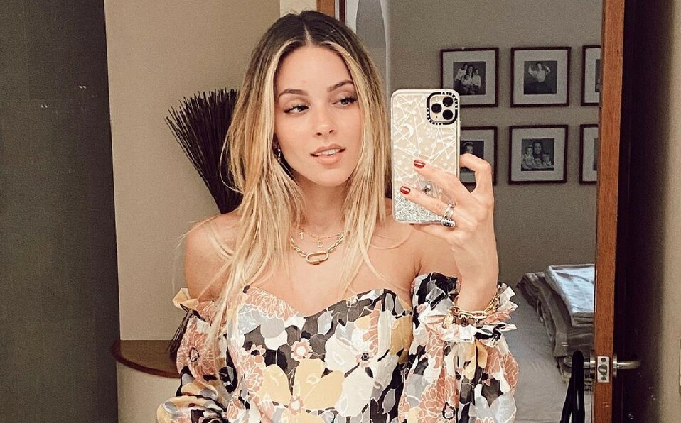 Mariana Rodríguez y el vestido morado con el que festejó su cumpleaños. (Foto: Instagram).
