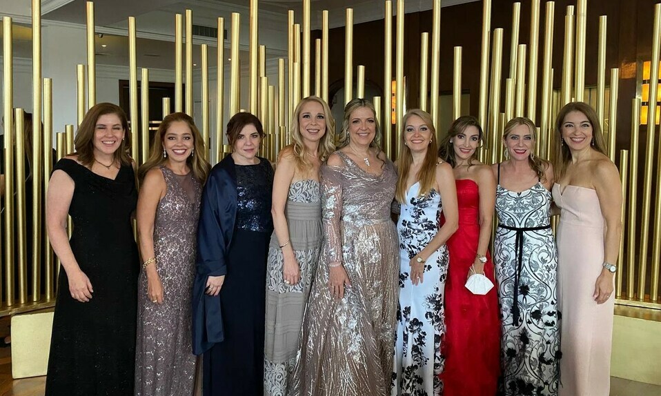 Amigas mamá de la Novia. Mercedes Martínez, Sofía Martínez, Madya Garza, Queta Escobedo, Olivia Martínez Muguerza, Alicia Margarita Lozano, Maricarmen