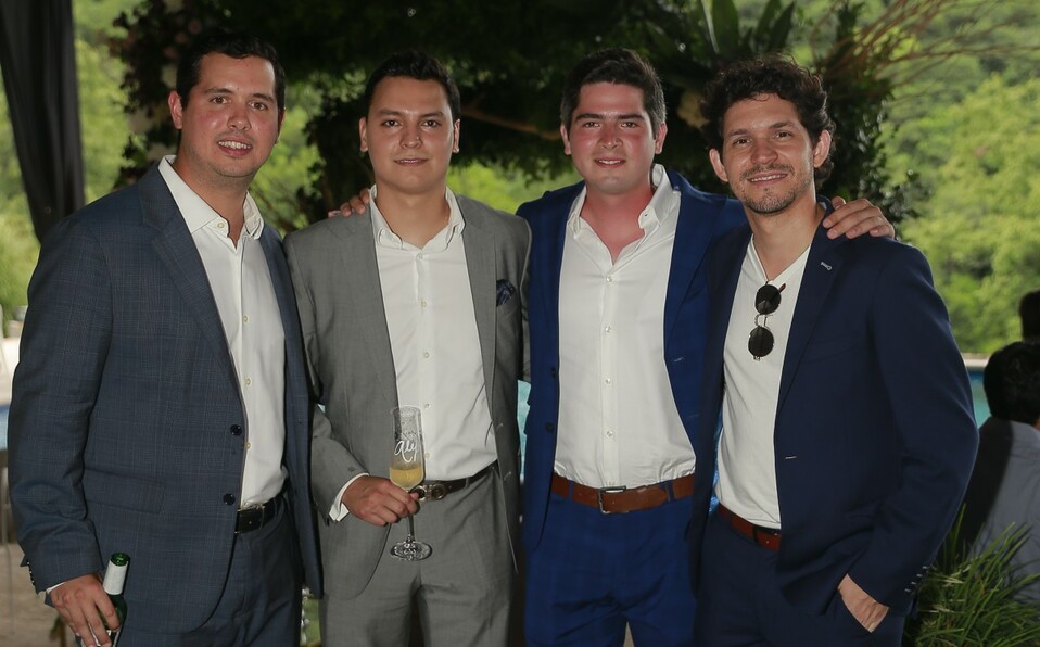 Carlos Murillo, Patricio Fonseca, Alan García y Gonzalo Dávila. FOTO: DANIEL SALDÍVAR