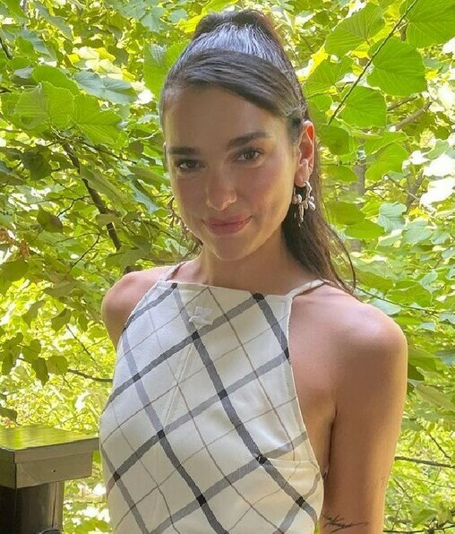 Dua Lipa y el bralette con el que celebró su cumpleaños 26. (Foto: Instagram).