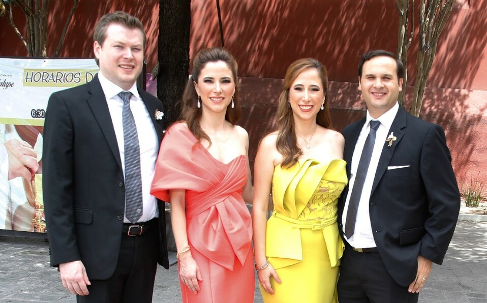 Jorge Alberto Elosúa, Gisel Elizondo, Yuli Elizondo y Germán De la Garza. FOTO: ANTONIO MIRELES