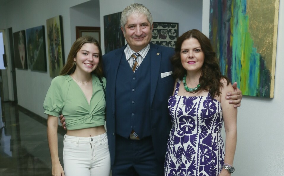 Renata Pérez, Ricardo Pérez y Cristina Villarreal / Foto: Omar Valdez