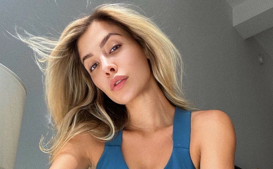 Michelle Salas y el bikini azul que puso de moda en Italia. Fotos