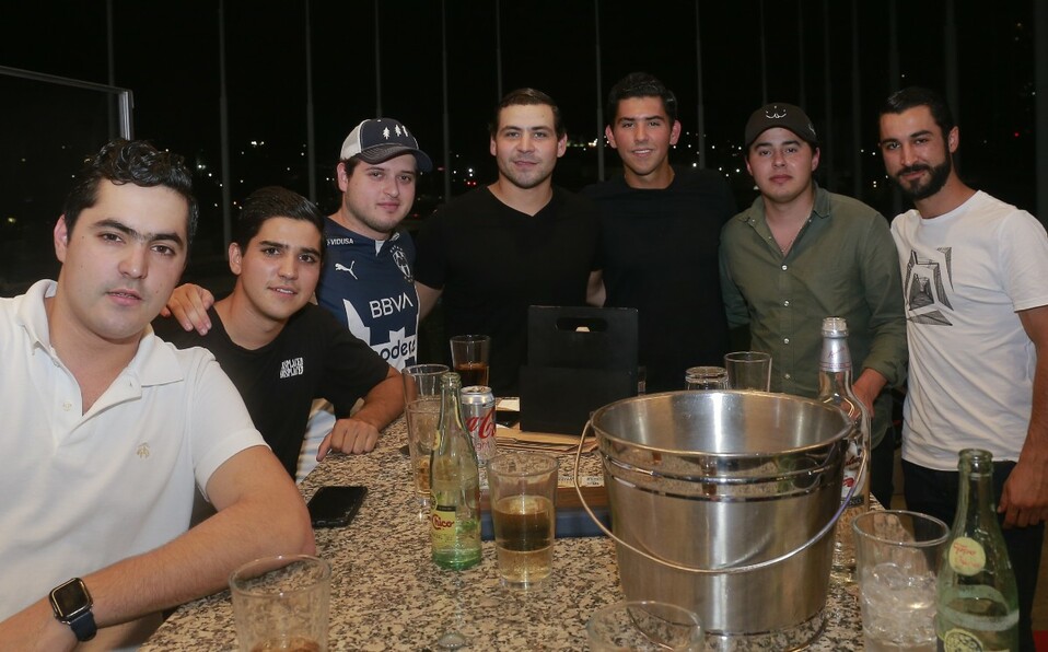 Antonio González, Alejandro Reyes, Emilio García, Luis Pablo Garza, Quique Valdés, Sergio Arizpe y Ramón Reyes. FOTO: DANIEL SALDÍVAR