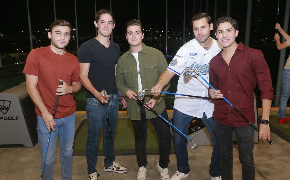 Adip Apud, Alberto Gómez, Ernesto Blackaller, Francisco Saracho y Andrés Ibarra. FOTO: DANIEL SALDÍVAR
