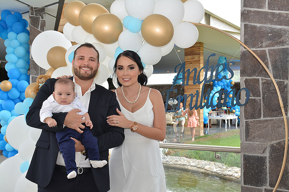 Andrés Alfonso Rodríguez, Karla Michel Ágila y Andrés Emilio Rodríguez Águila