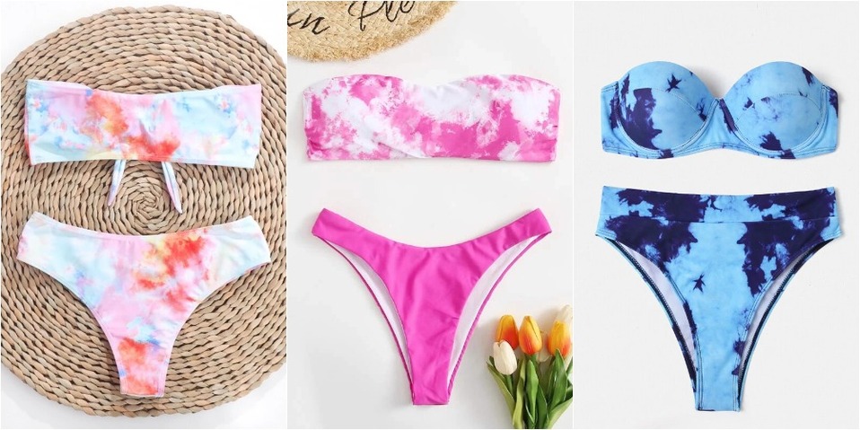 Eiza González se une a la tendencia del bikini tie-dye - CHIC Magazine